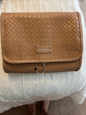Tan Joan & David Woven Roll Hanging Organizer Bag